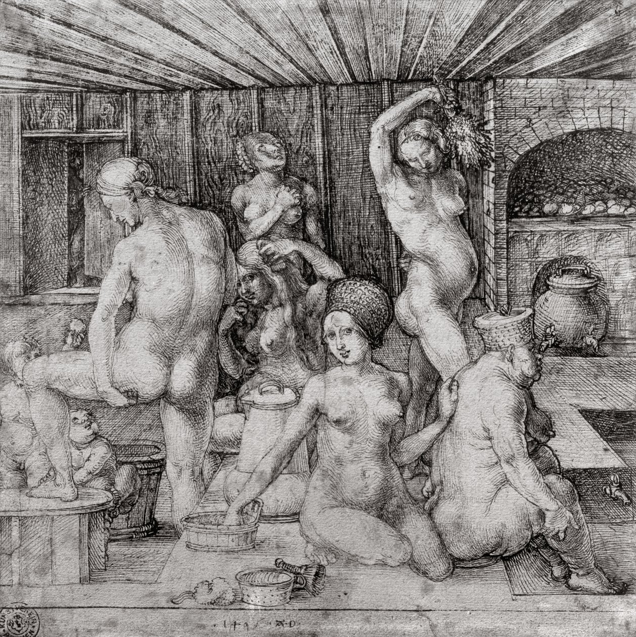 Kadınlar Hamamı, 1496 by Albrecht Dürer
