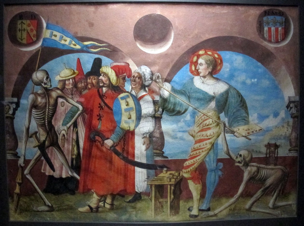 Bern Dominik mezarlığının Danse Macabre