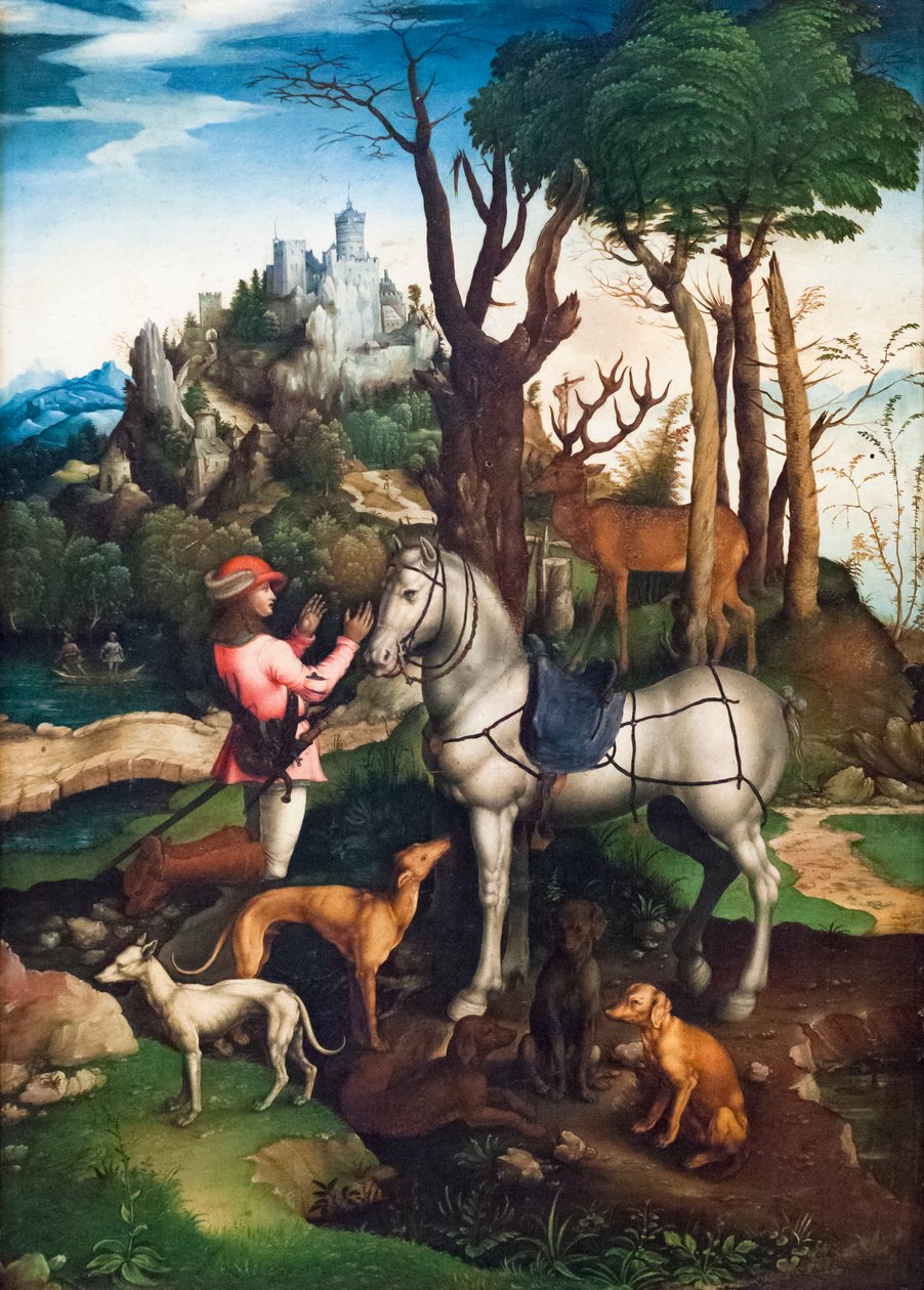 Aziz Eustace'in Vizyonu by Albrecht (after) Durer or Duerer