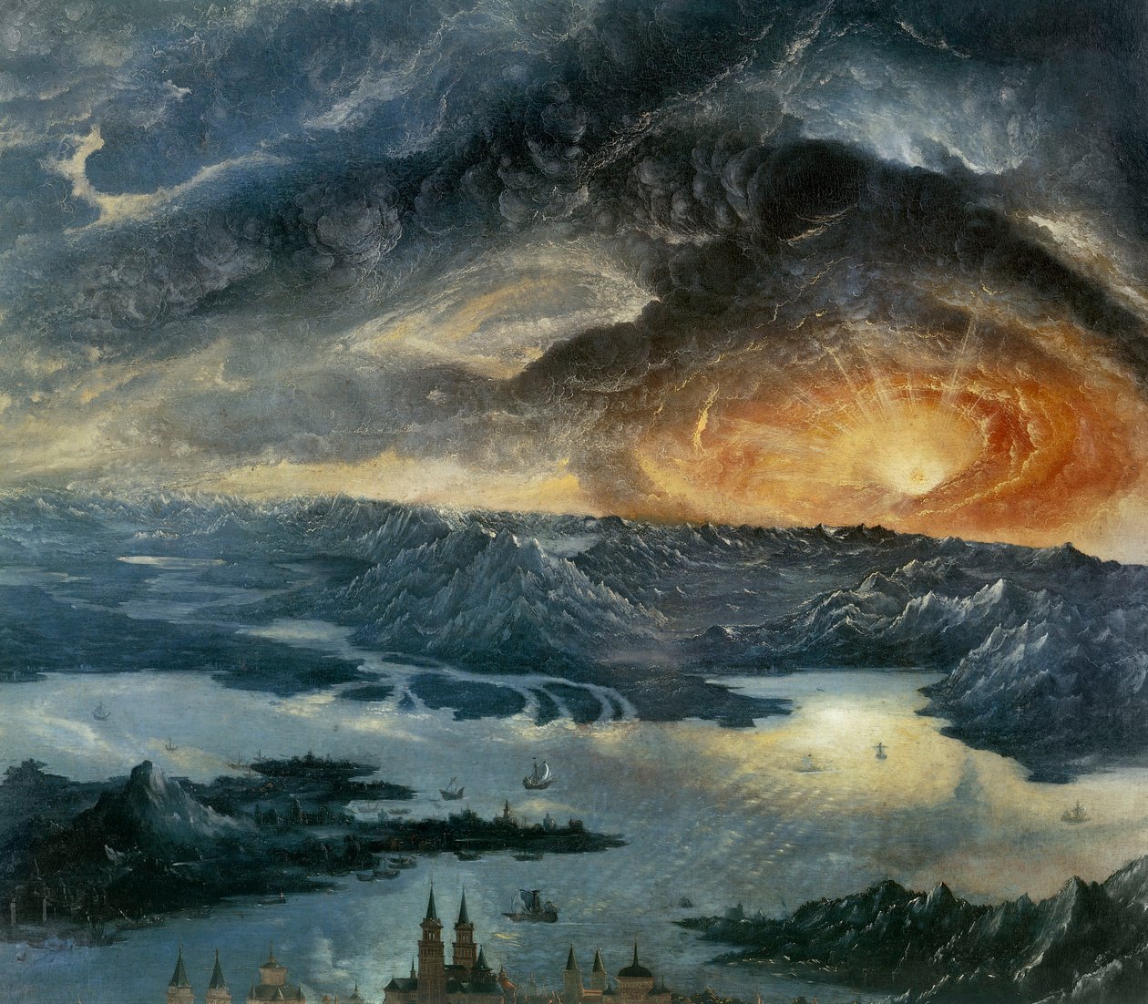 Büyük İskender ile III. Darius arasında İssos Savaşı by Albrecht Altdorfer