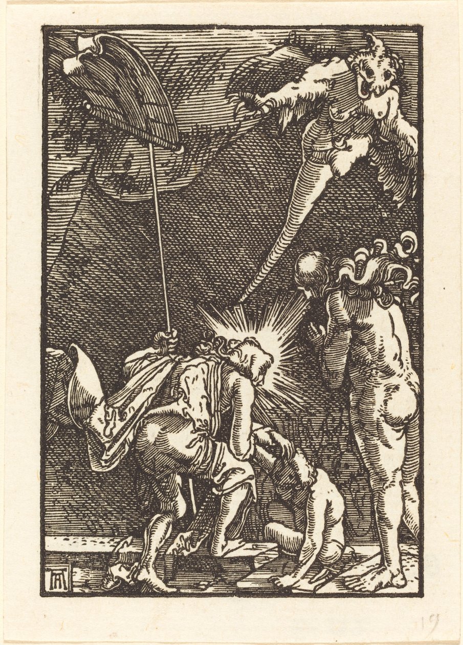 Cehenneme İnen İsa by Albrecht Altdorfer