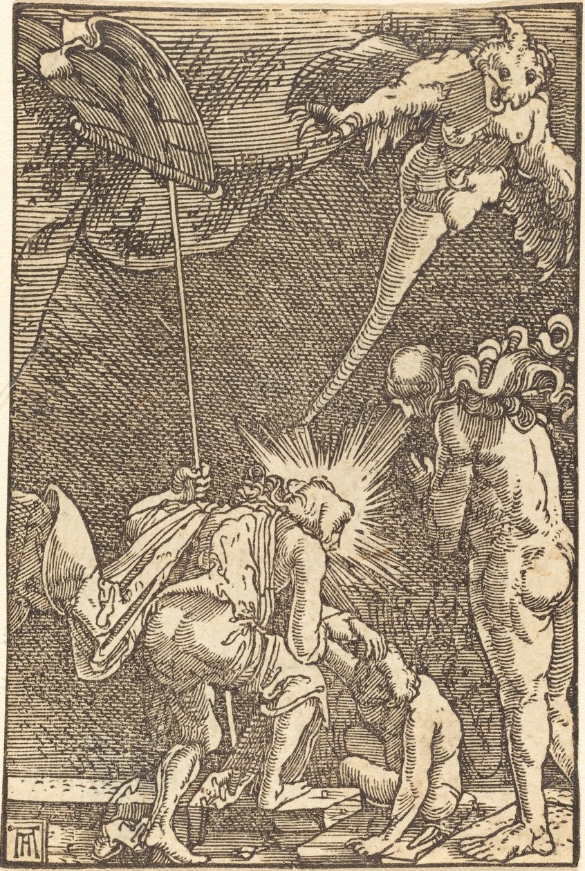 Cehenneme İnen İsa by Albrecht Altdorfer