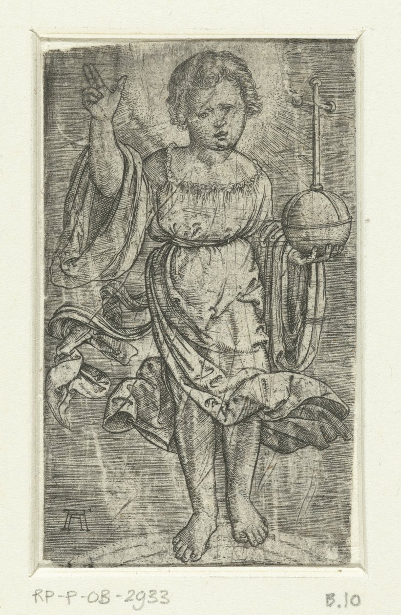 Gökkuşağı üzerinde İsa çocuk by Albrecht Altdorfer