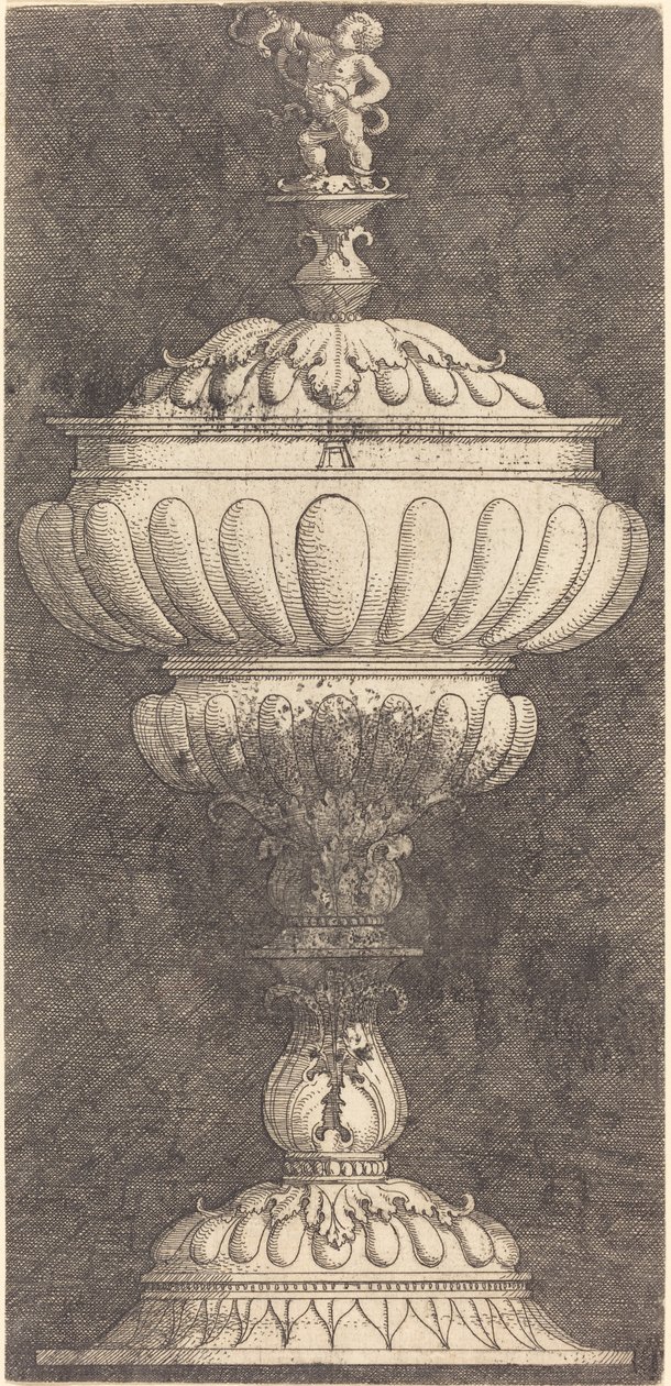 Üstünde Bebek Herkül Olan Kadeh by Albrecht Altdorfer