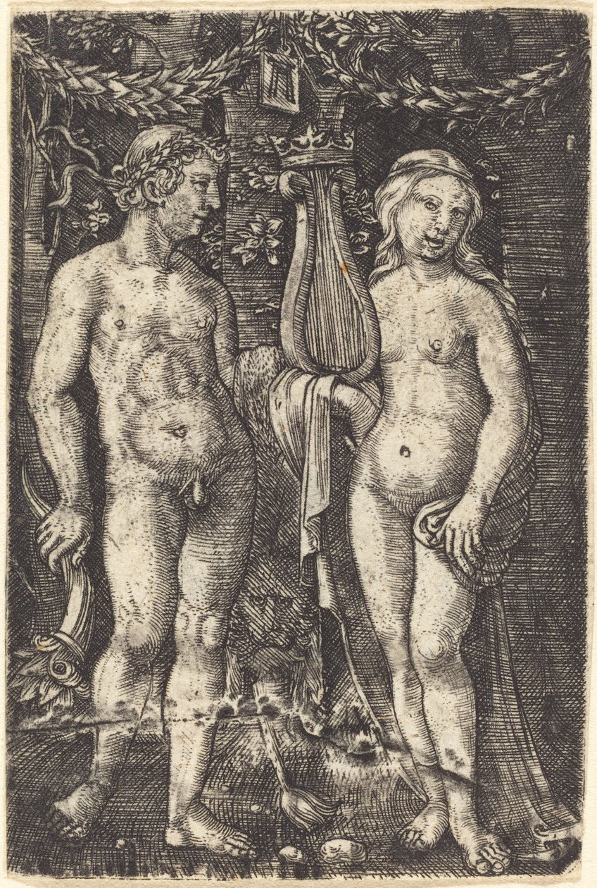 Herkül ve Bir İlham Perisi by Albrecht Altdorfer