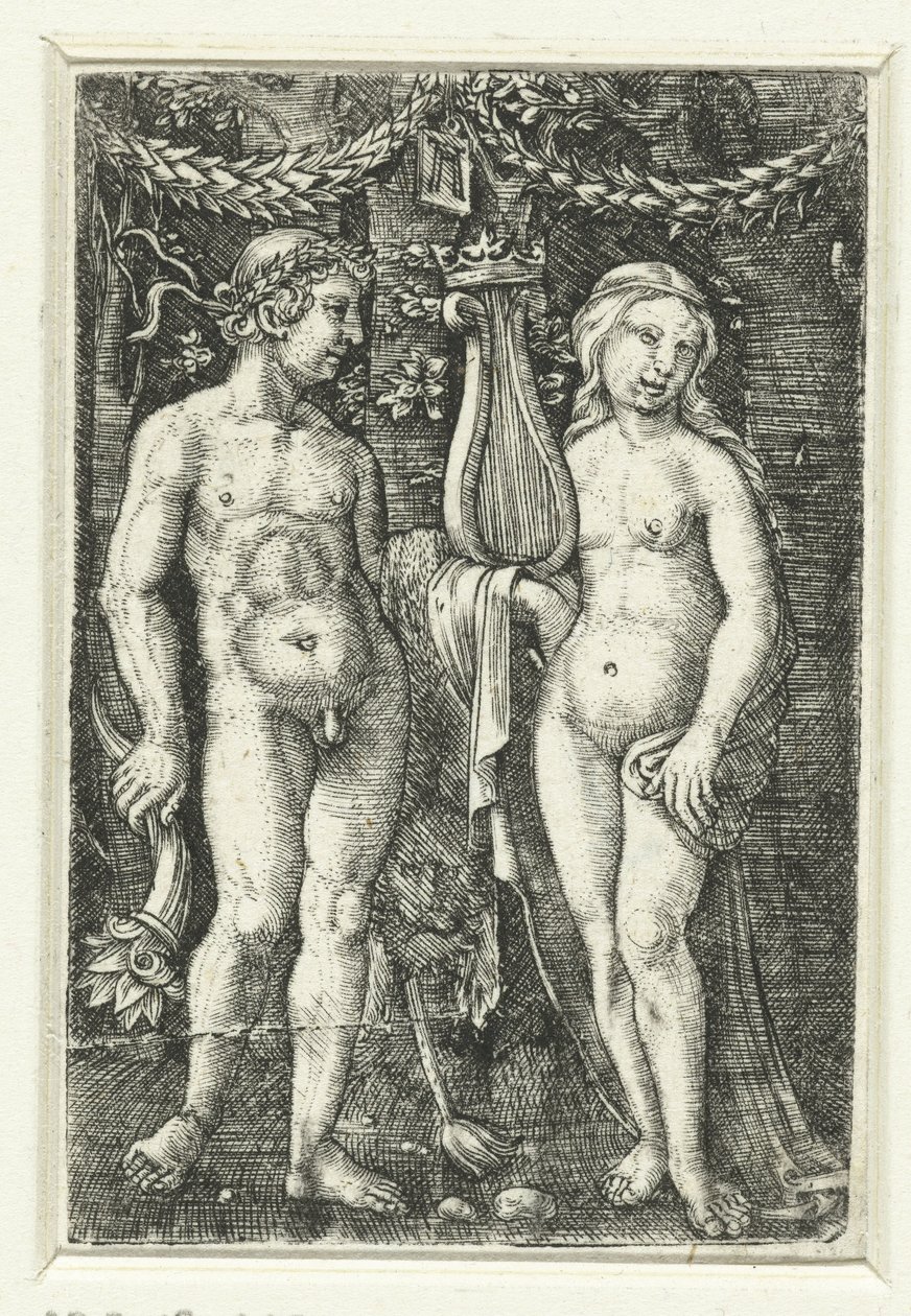 Herkül ve bir ilham perisi by Albrecht Altdorfer