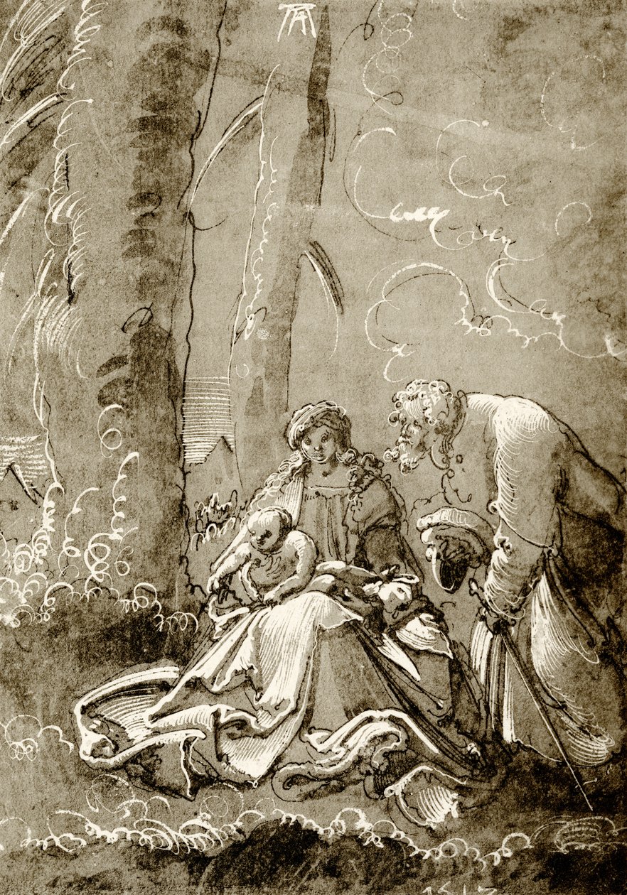 Ormandaki kutsal aile by Albrecht Altdorfer