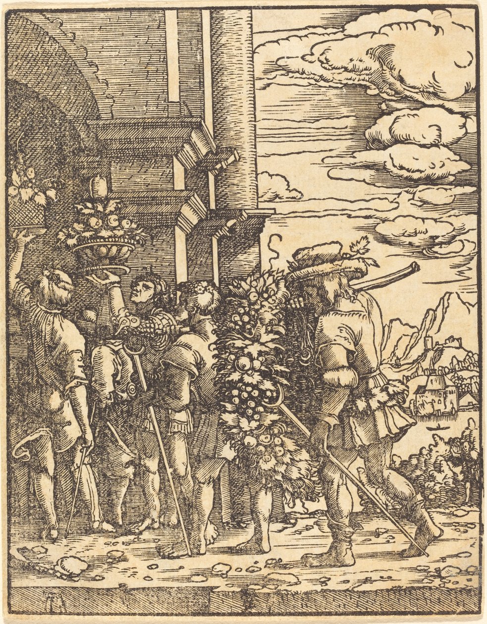 Joshua ve Caleb by Albrecht Altdorfer