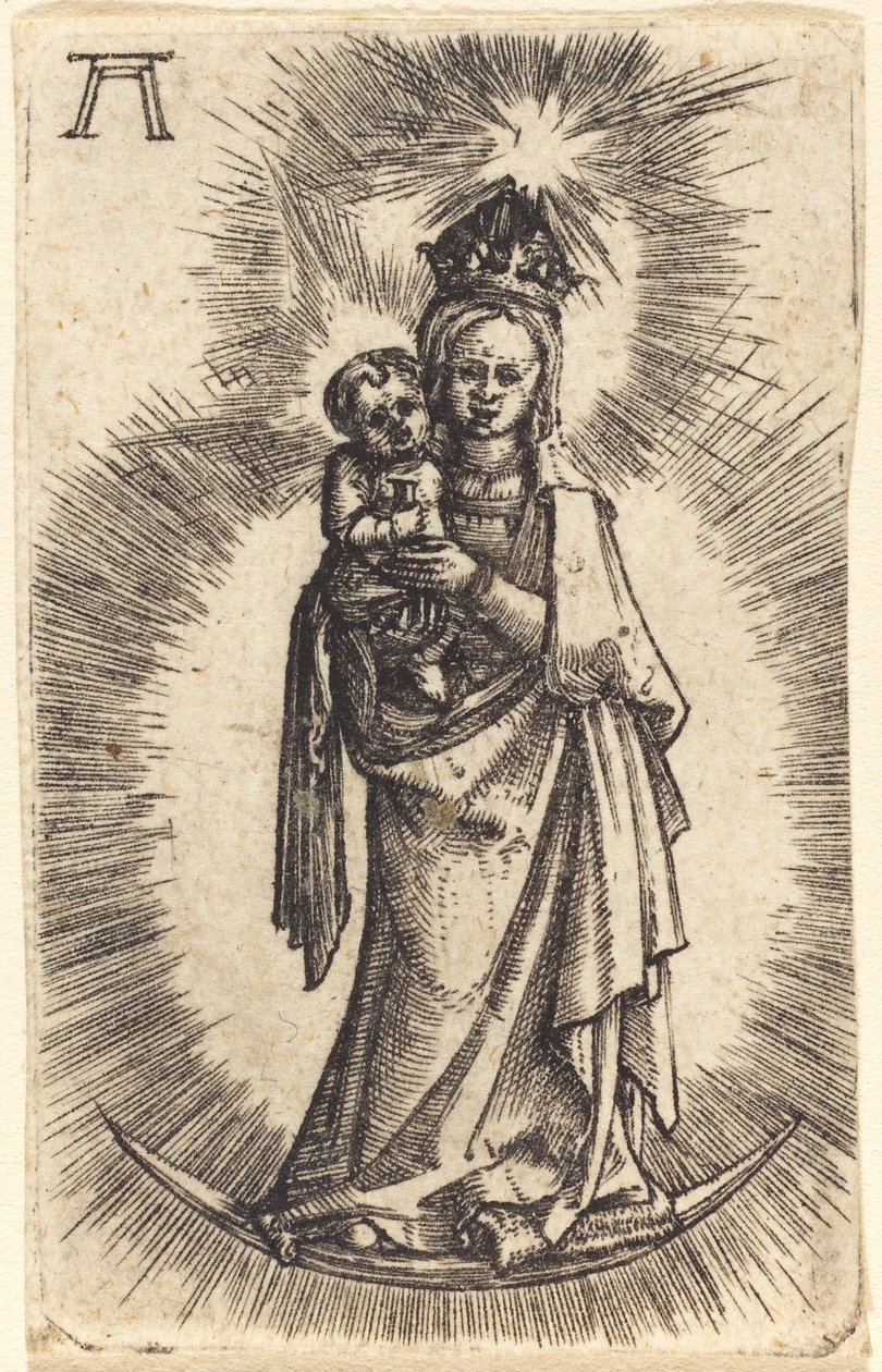 Madonna ve Hilal Ayakta Duran Çocuk by Albrecht Altdorfer