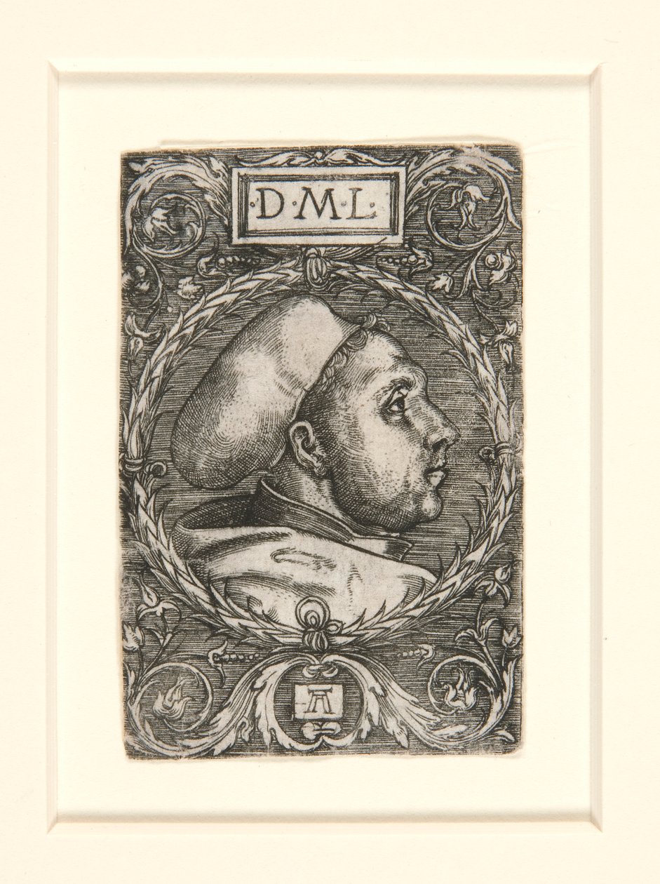 Doktora Şapkalı Martin Luther by Albrecht Altdorfer