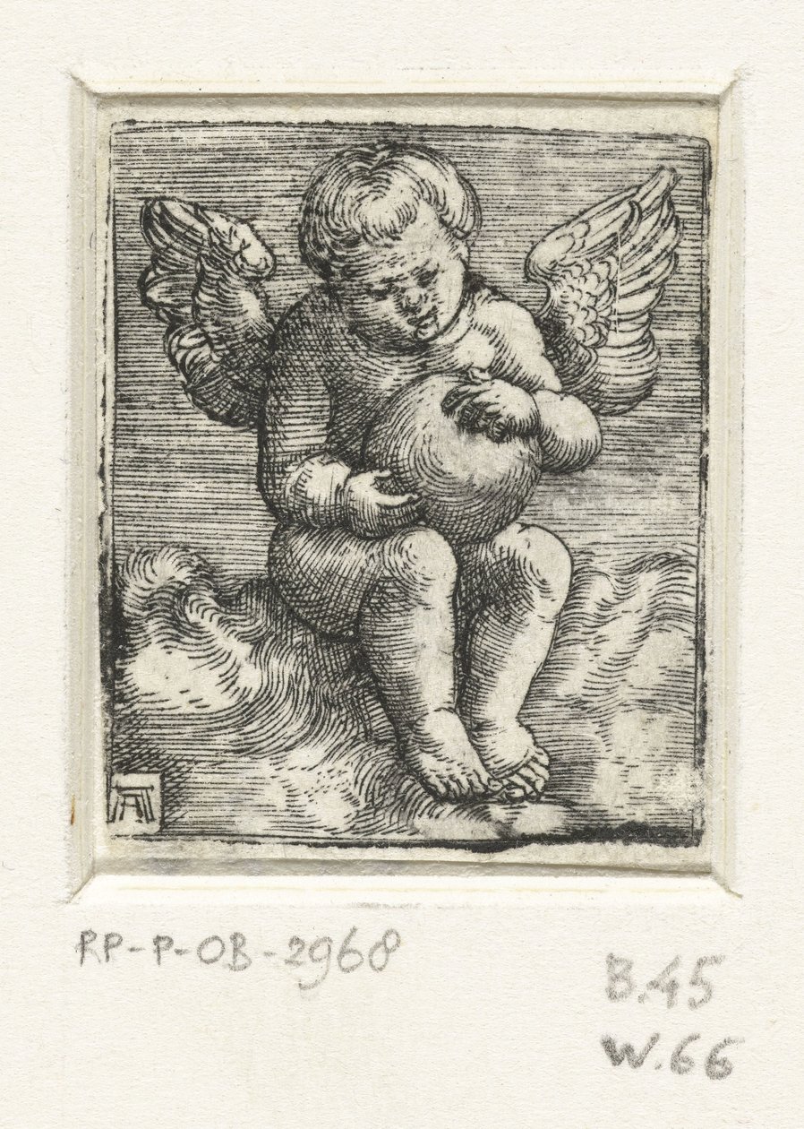 Bir top ile putto by Albrecht Altdorfer