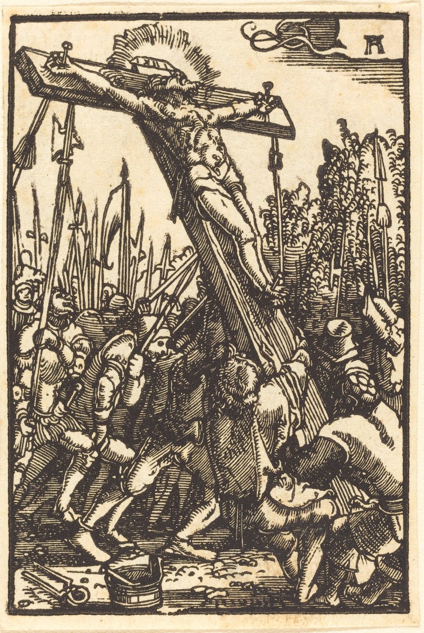 Haç Yükseltme by Albrecht Altdorfer