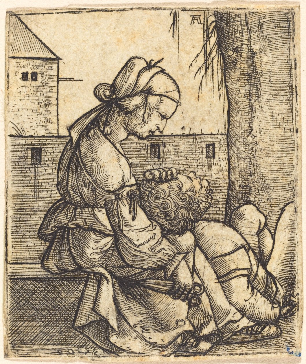 Samson ve Delilah by Albrecht Altdorfer