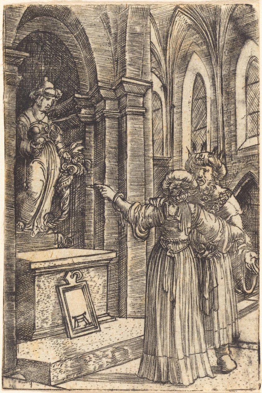 Süleyman putlara dua ediyor by Albrecht Altdorfer