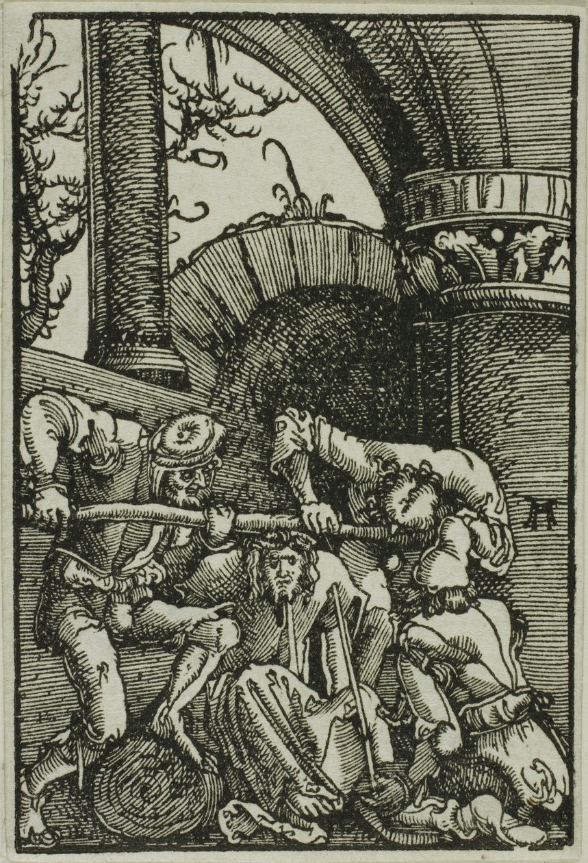 İnsanın Düşüşünden ve Kefaretinden Dikenlerle Taç Verilmesi by Albrecht Altdorfer