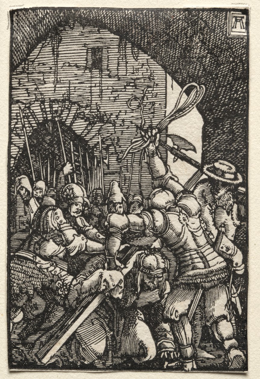 İnsanın Düşüşü ve Kefareti: Çarmıhı Taşıyan İsa by Albrecht Altdorfer