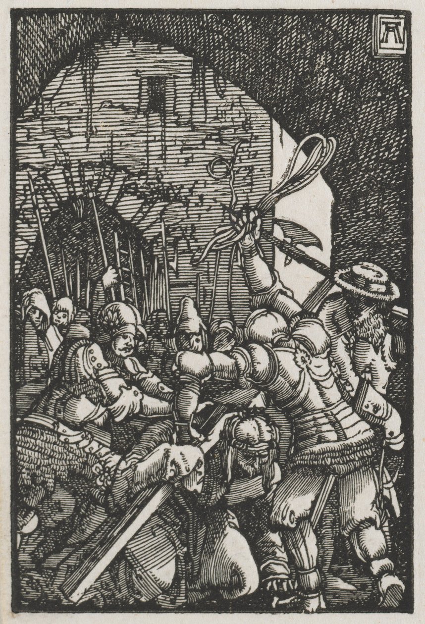 İnsanın Düşüşü ve Kefareti: Çarmıhı Taşıyan İsa by Albrecht Altdorfer