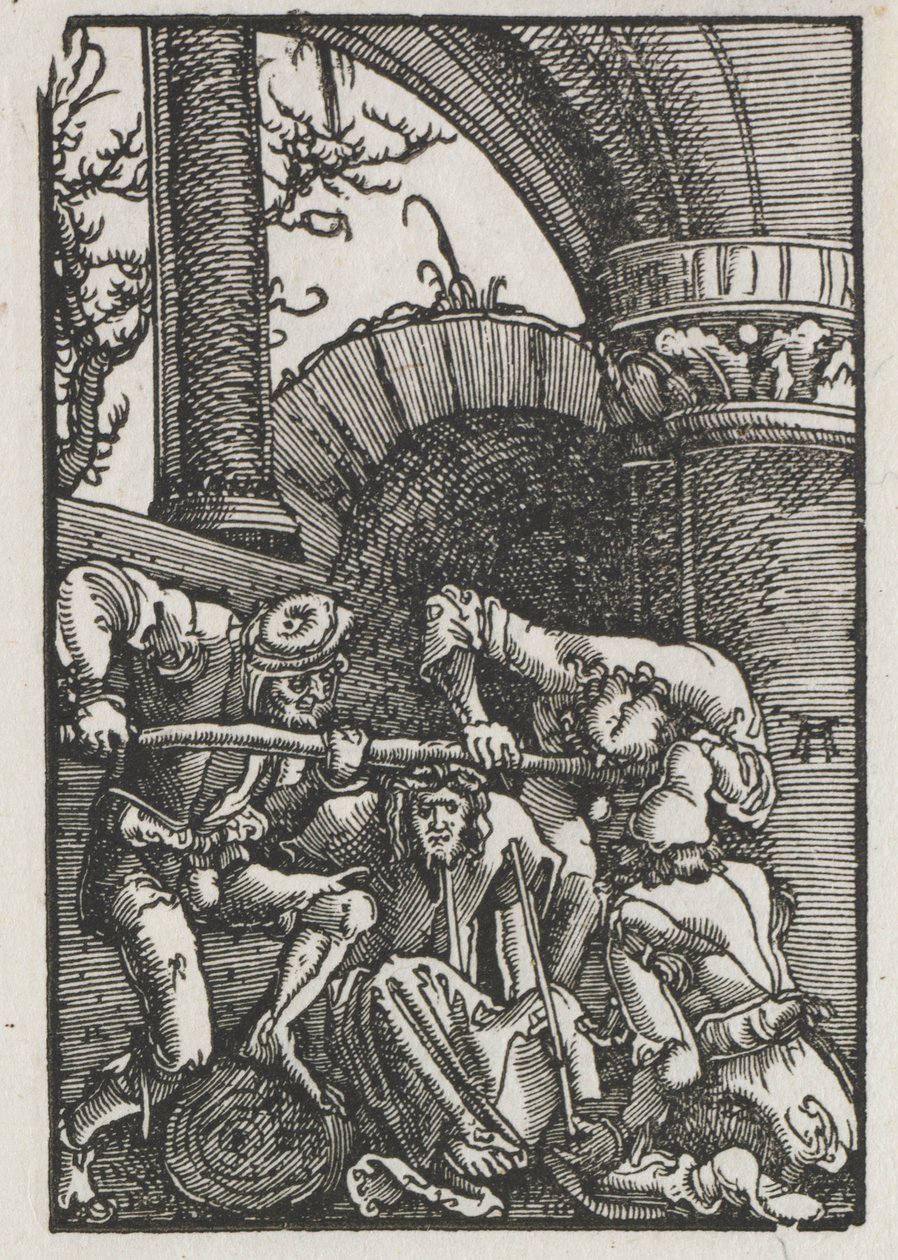 İnsanın Düşüşü ve Kefareti: Dikenlerle Taçlanan İsa by Albrecht Altdorfer