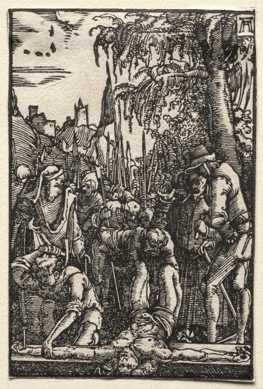 İnsanın Düşüşü ve Kefareti: Çarmıha Çivilenmiş İsa by Albrecht Altdorfer