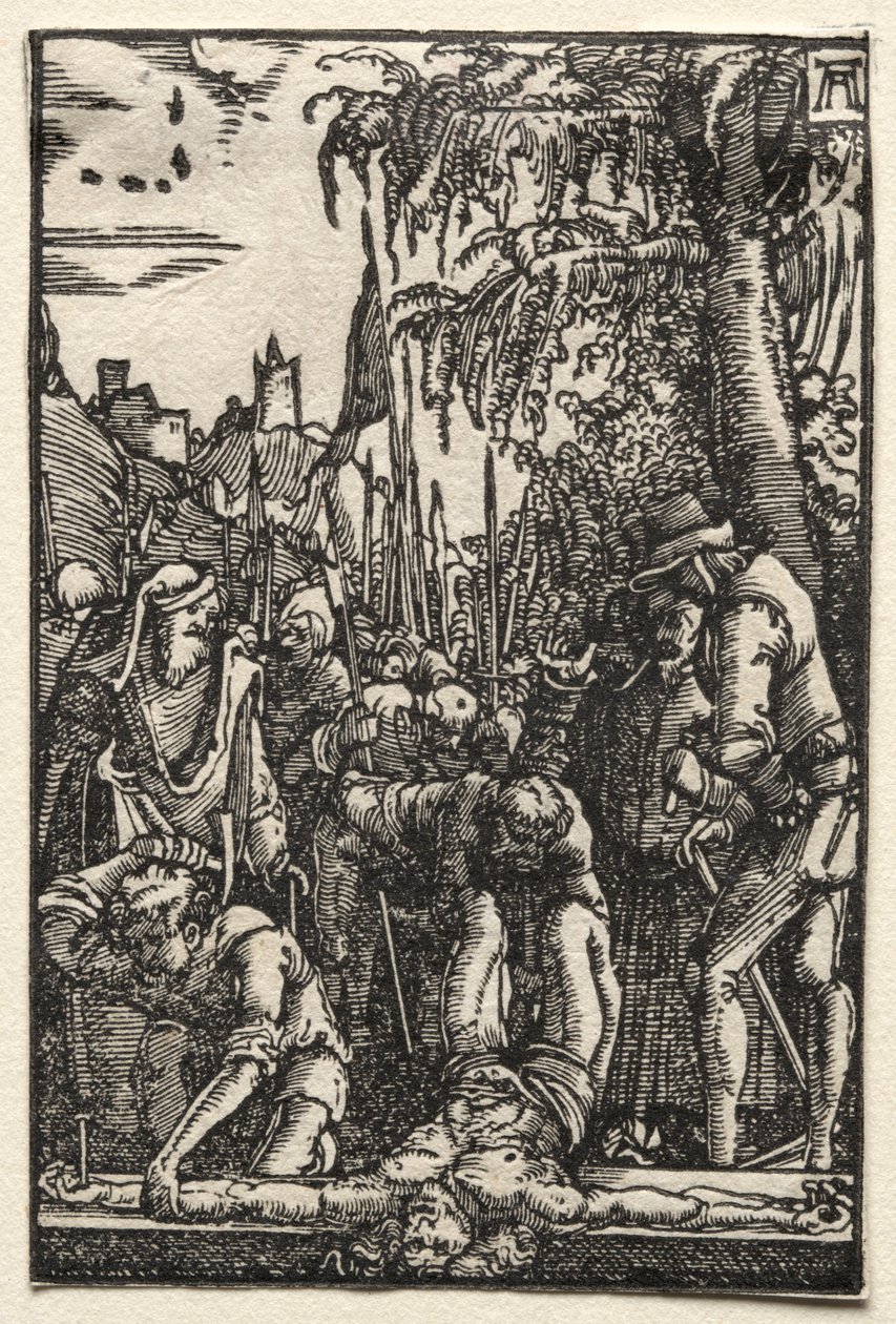 İnsanın Düşüşü ve Kefareti: Çarmıha Çivilenmiş İsa, c. 1515. by Albrecht Altdorfer