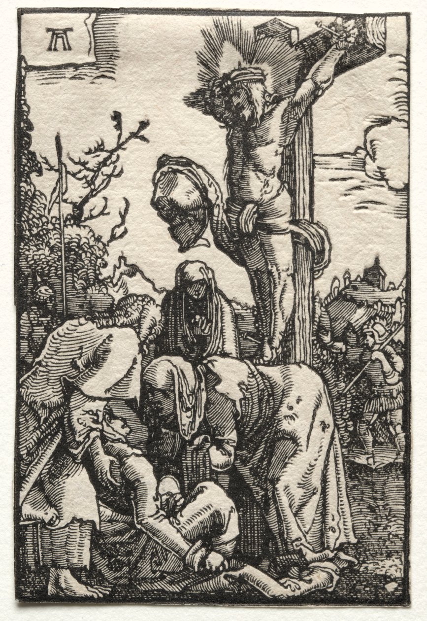 İnsanın Düşüşü ve Kefareti: Çarmıhtaki İsa by Albrecht Altdorfer