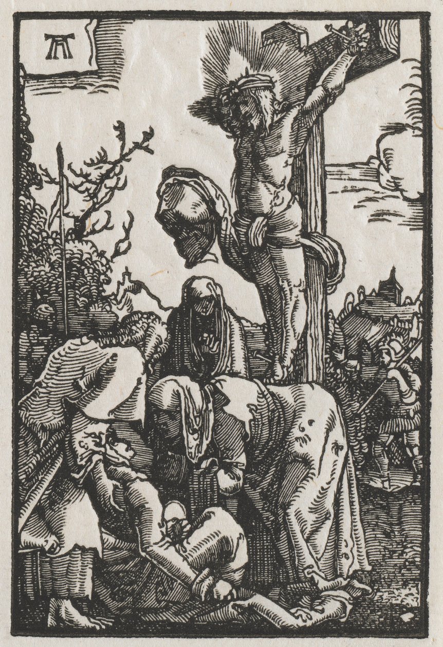 İnsanın Düşüşü ve Kefareti: Çarmıhtaki İsa by Albrecht Altdorfer