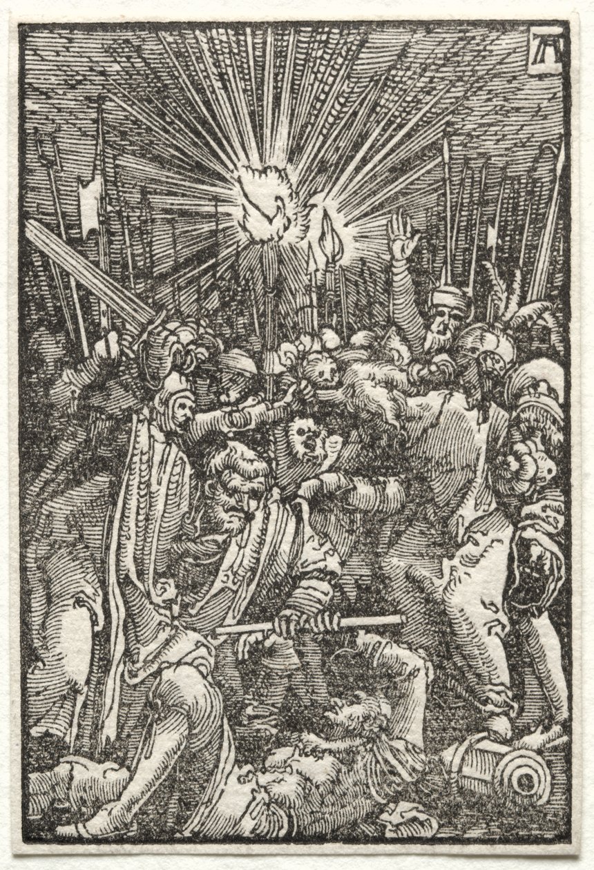 İnsanın Düşüşü ve Kefareti: İsa tutsak alındı by Albrecht Altdorfer