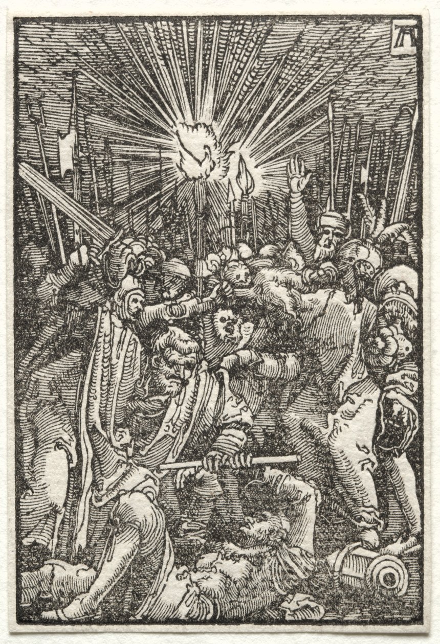 İnsanın Düşüşü ve Kefareti: İsa tutsak alındı, c. 1515. by Albrecht Altdorfer