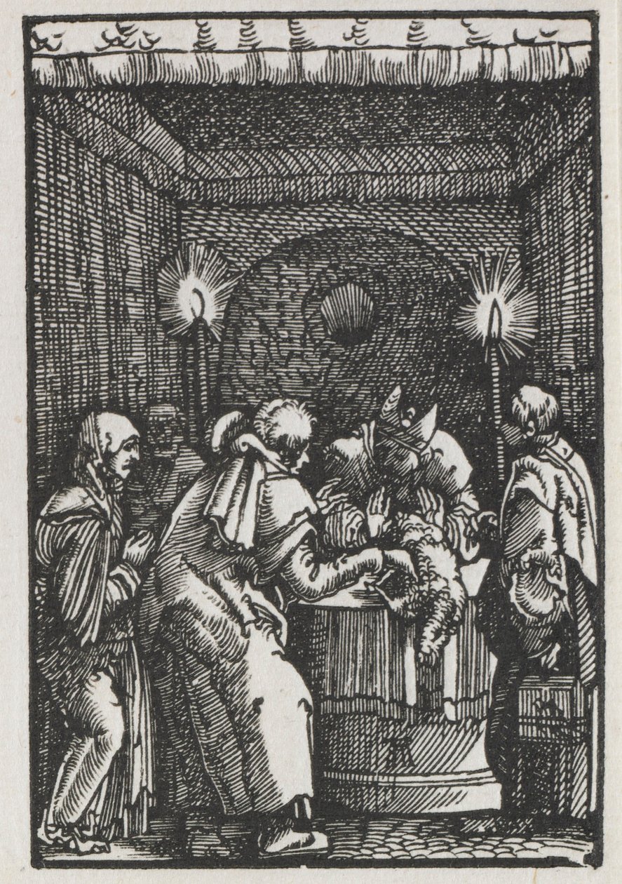 İnsanın Düşüşü ve Kefareti: Baş Rahip Tarafından Reddedilen Joachims Teklifi, c. 1515. by Albrecht Altdorfer