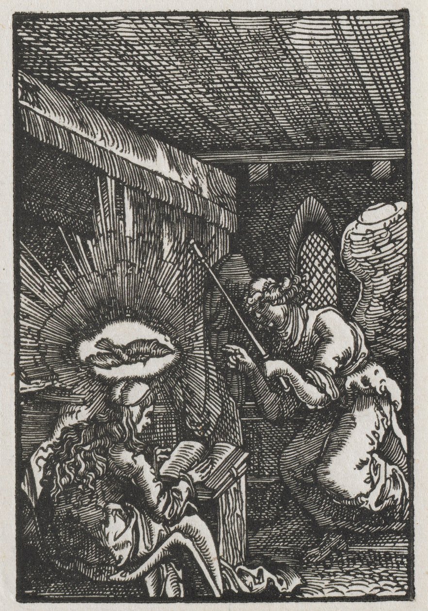 İnsanın Düşüşü ve Kefareti: Müjde, c. 1513. by Albrecht Altdorfer