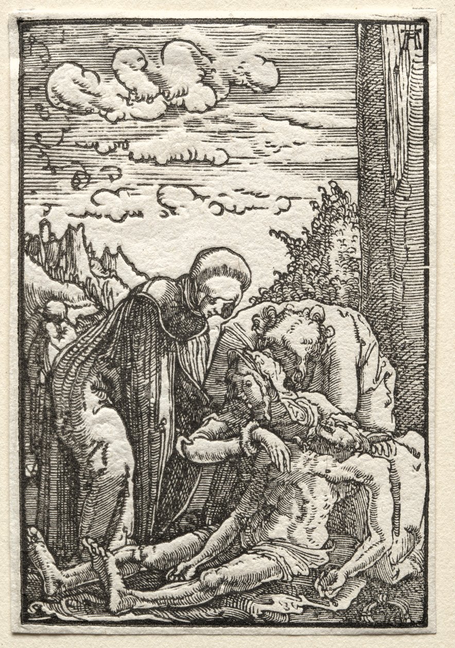 İnsanın Düşüşü ve Kefareti: Çarmıhın Altındaki Ağıt, c. 1515. by Albrecht Altdorfer