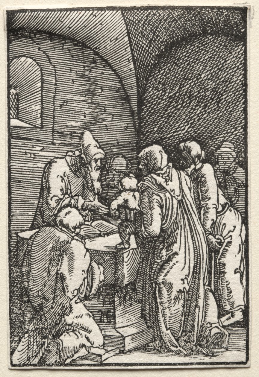 İnsanın Düşüşü ve Kefareti: Mesih'in Tapınakta Sunumu by Albrecht Altdorfer