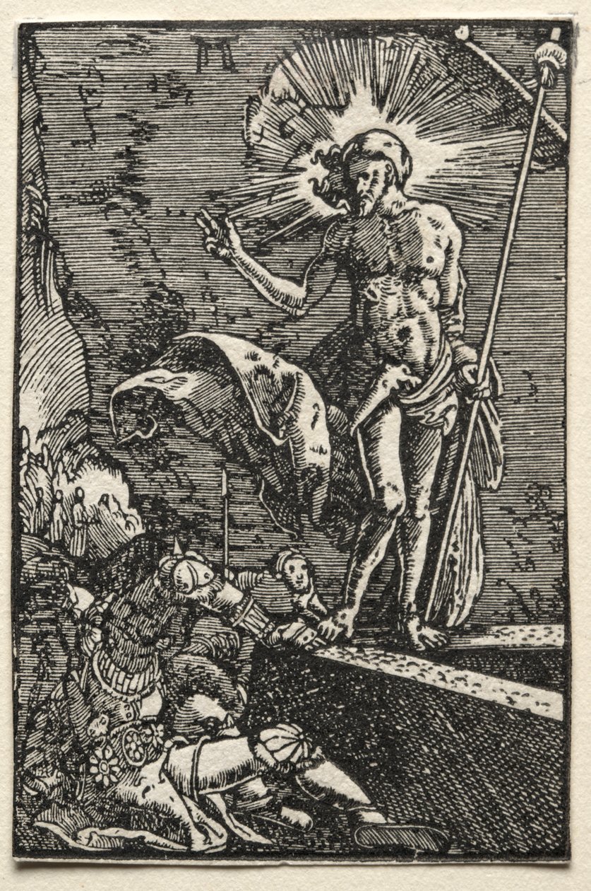 İnsanın Düşüşü ve Kefareti: Diriliş, c. 1515. by Albrecht Altdorfer