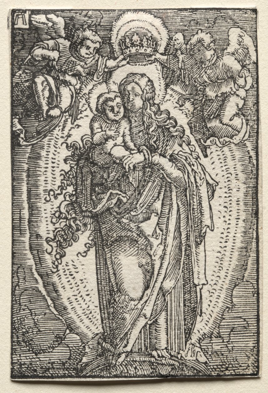 İnsanın Düşüşü ve Kefareti: Cennetin Kraliçesi Olarak Bakire by Albrecht Altdorfer