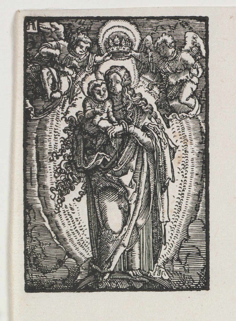İnsanın Düşüşü ve Kefareti: Cennetin Kraliçesi Olarak Bakire by Albrecht Altdorfer