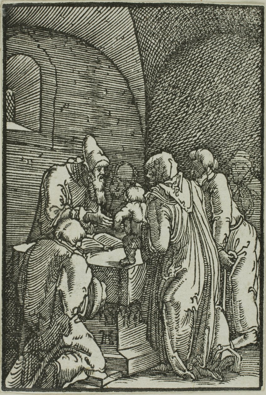 İnsanın Düşüşü ve Kurtuluşundan Tapınakta Sunum by Albrecht Altdorfer
