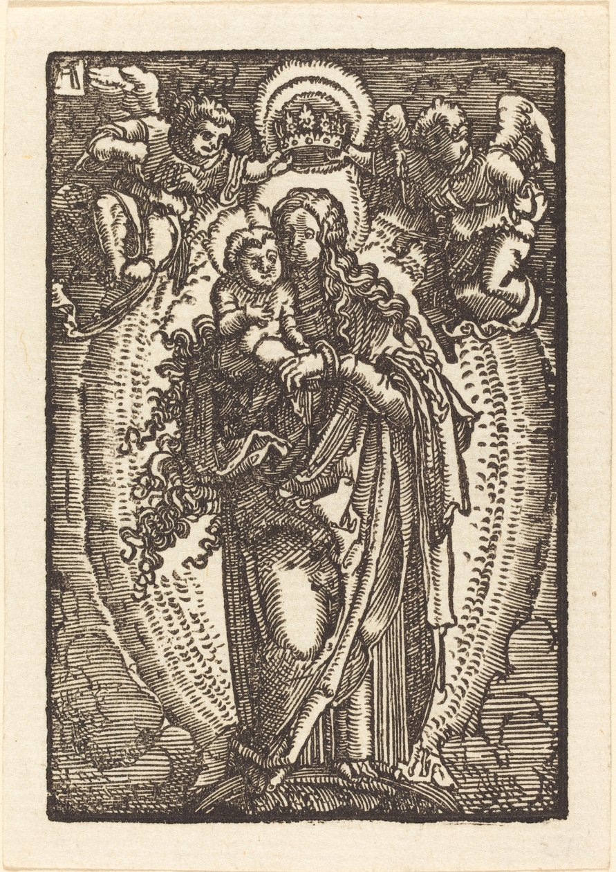 Cennetin Kraliçesi olarak Bakire by Albrecht Altdorfer