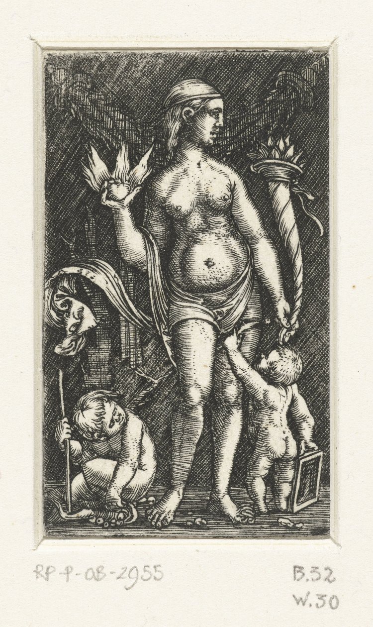İki putti ile Venüs by Albrecht Altdorfer