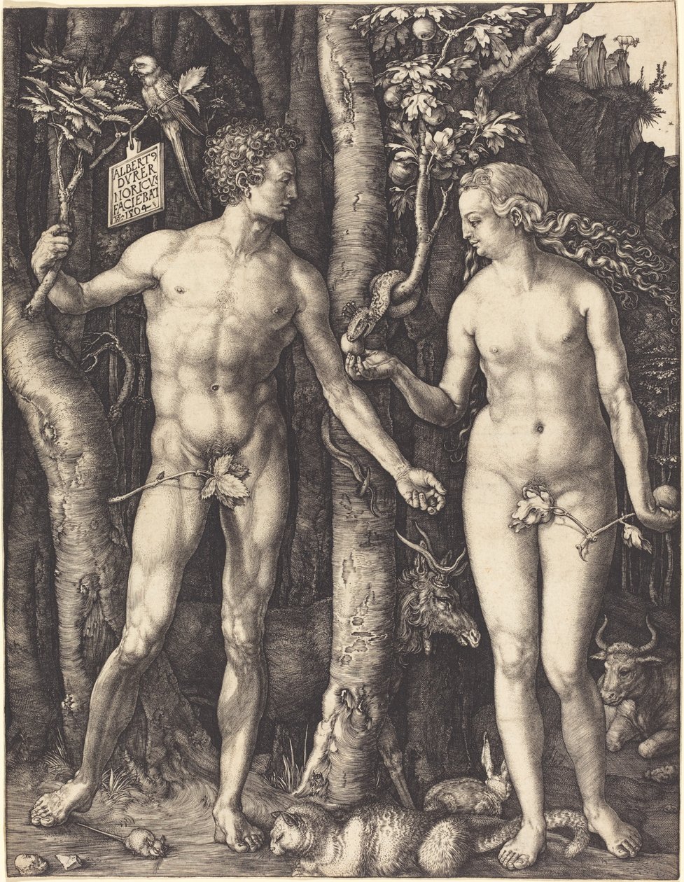 Adem ve Havva by Albrecht Dürer