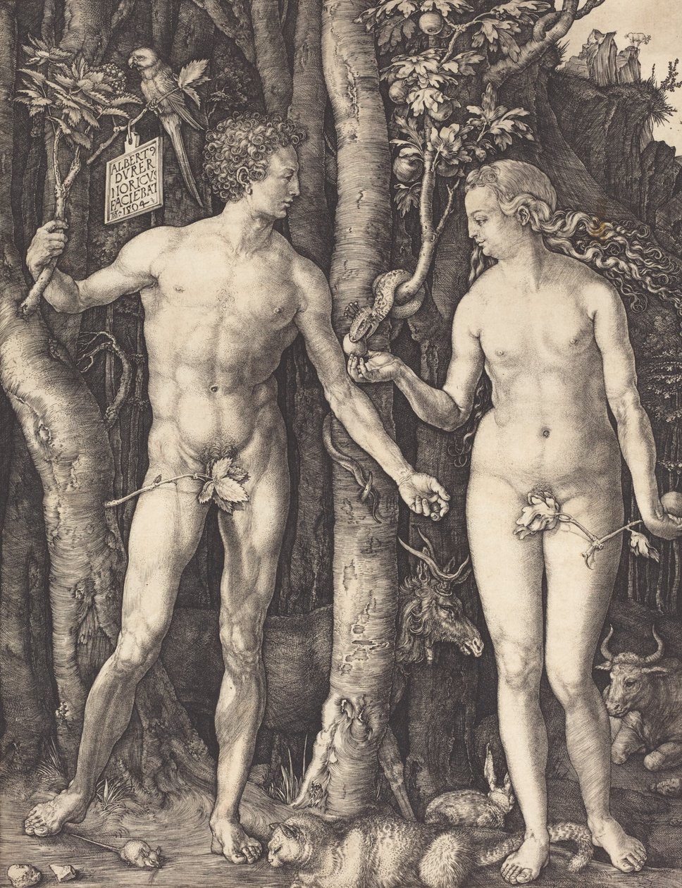 Adem ve Havva, 1504. by Albrecht Dürer