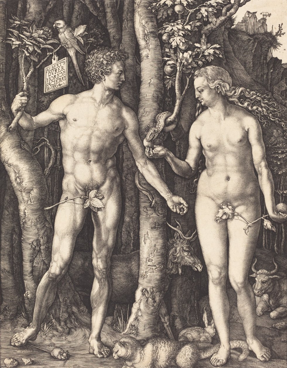 Adem ve Havva, 1504. by Albrecht Dürer