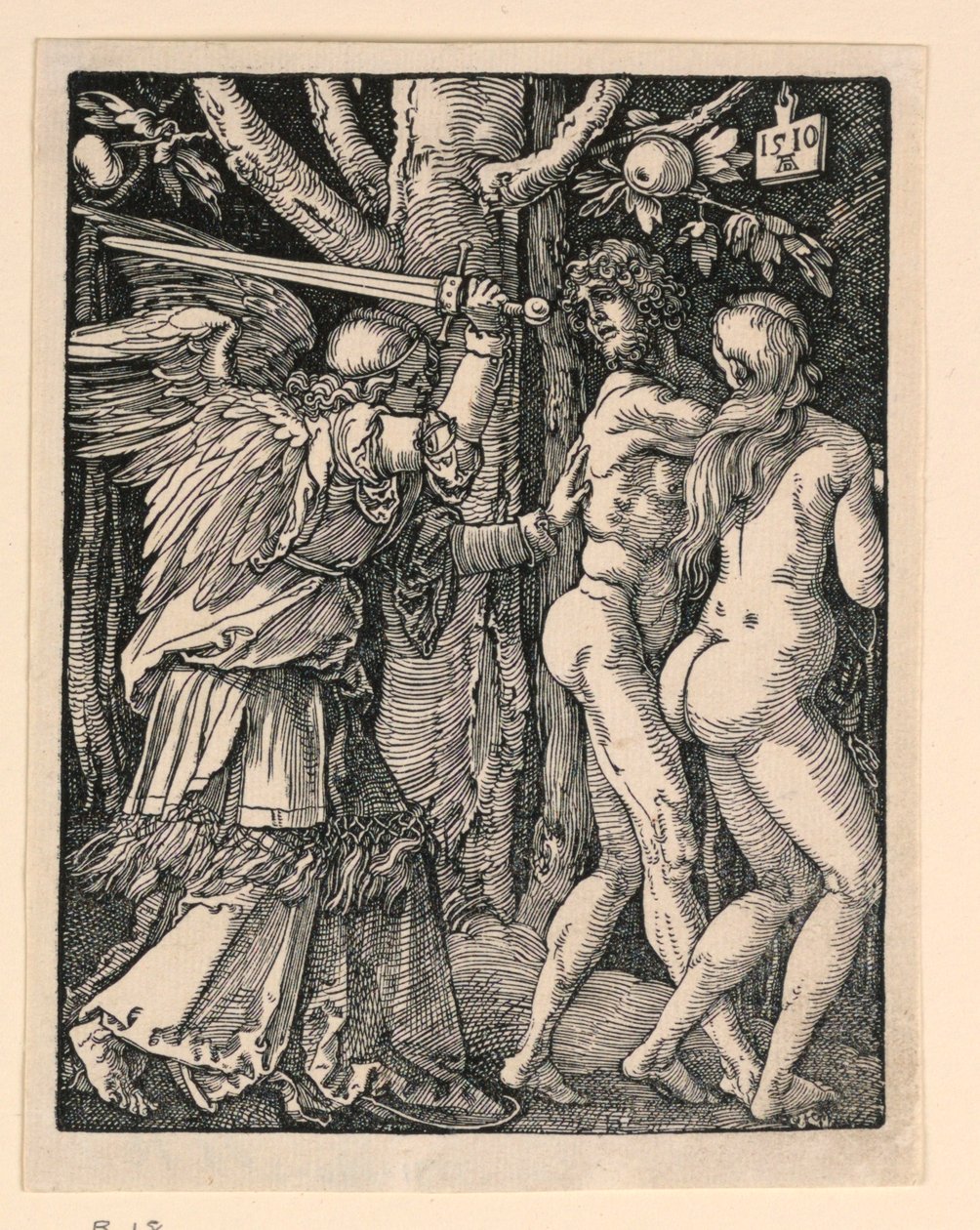 Küçük Tutku dizisinden Adem ve Havva Cennetten Kovuldu by Albrecht Dürer