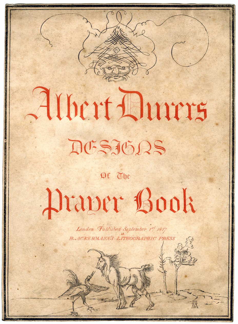 Albert Dürers Dua Kitabı için Tasarımlar, 1817. by Albrecht Dürer