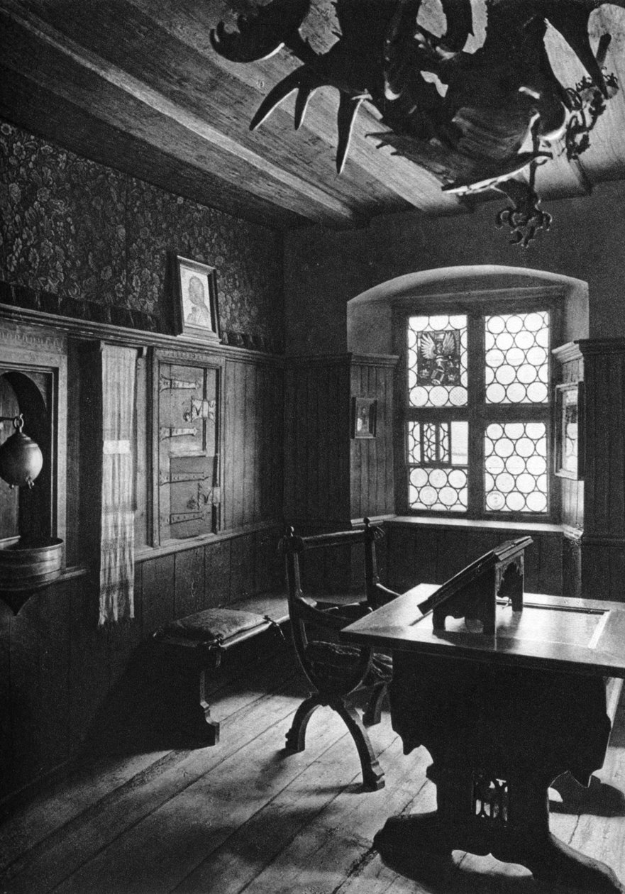 Albrecht Dürers çalışma odası, Nürnberg, 1936 by Albrecht Dürer