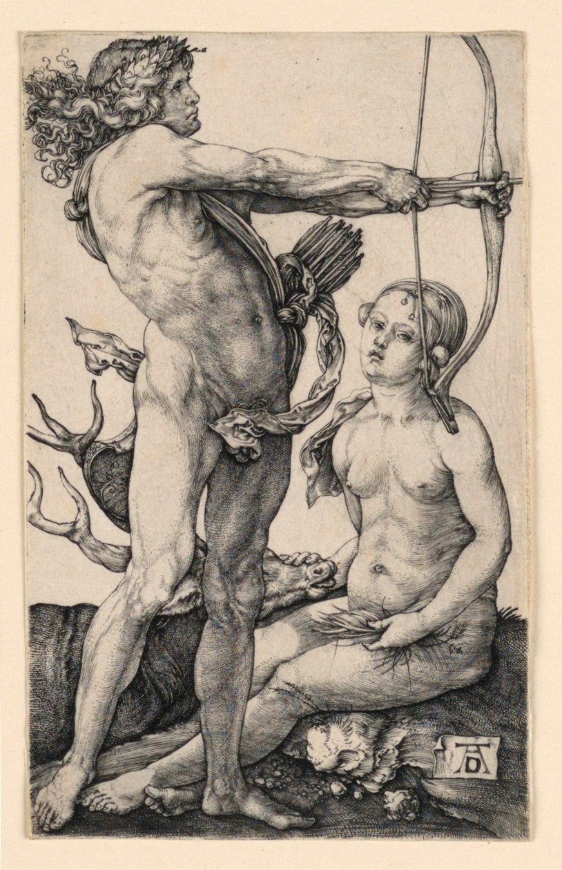 Apollon ve Diana by Albrecht Dürer