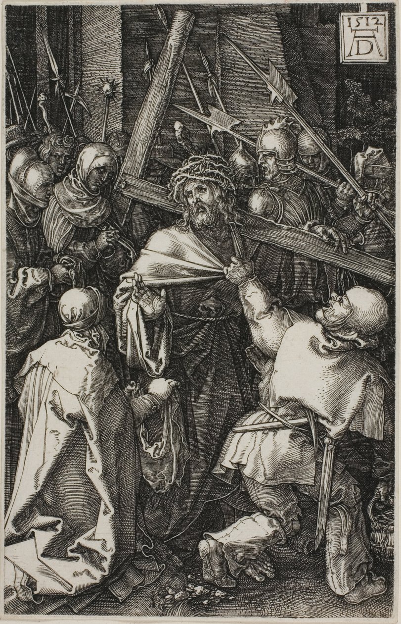 Oyulmuş Tutkudan Haç Taşı by Albrecht Dürer