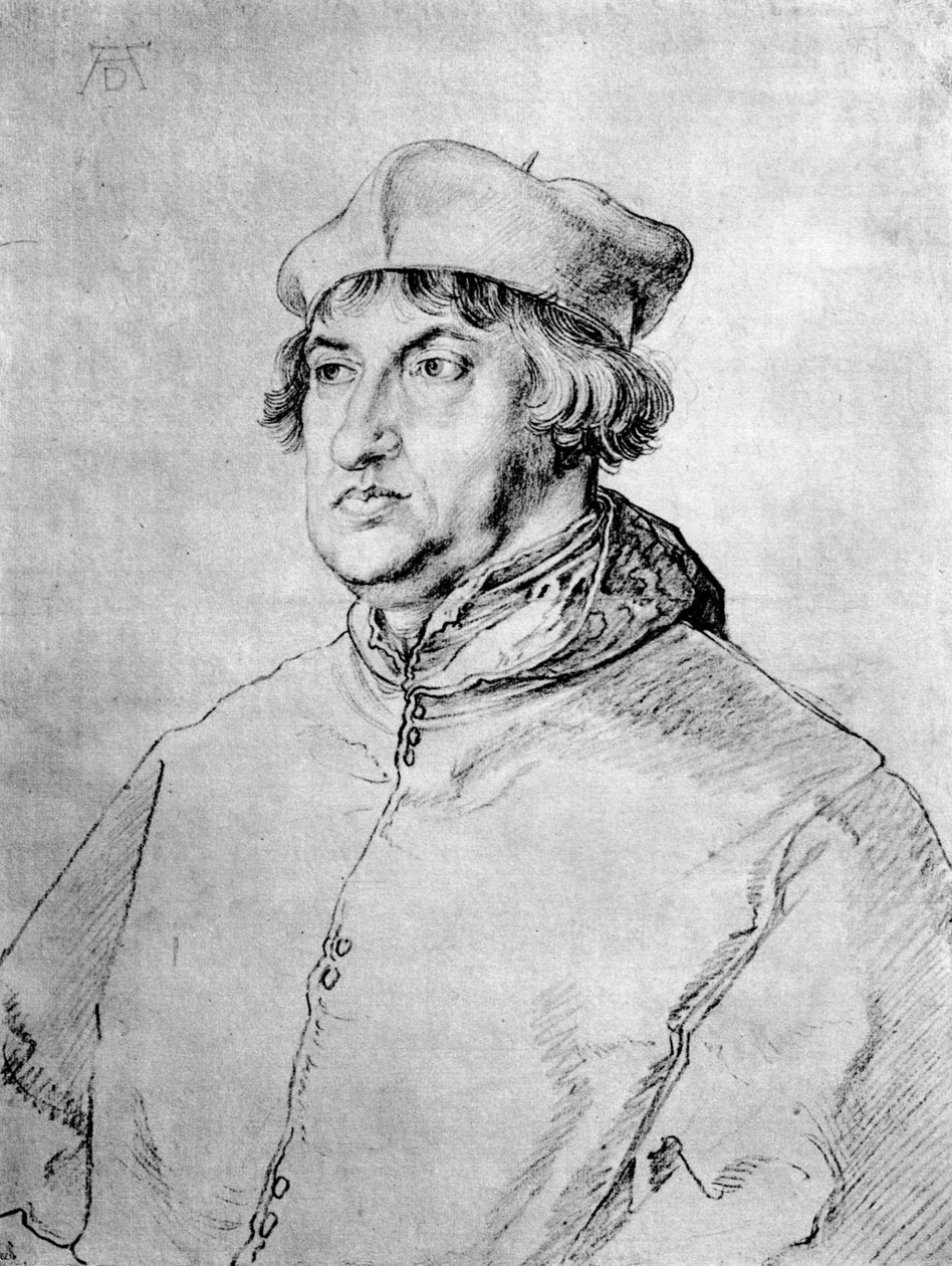 Brandenburg Kardinali Albrecht, 1518, 1936 by Albrecht Dürer