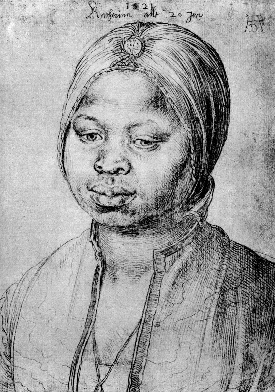 Catherine, Portekizli Bradao Mulatta, 1521, 1936 by Albrecht Dürer