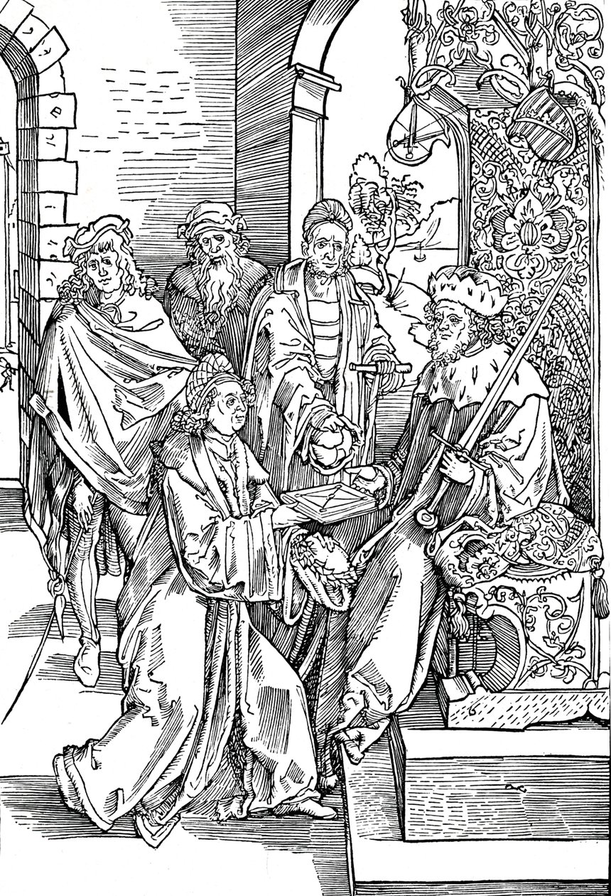Celtes, Kitabını Saksonya Seçmenine Sunuyor, 1501 1906 by Albrecht Dürer
