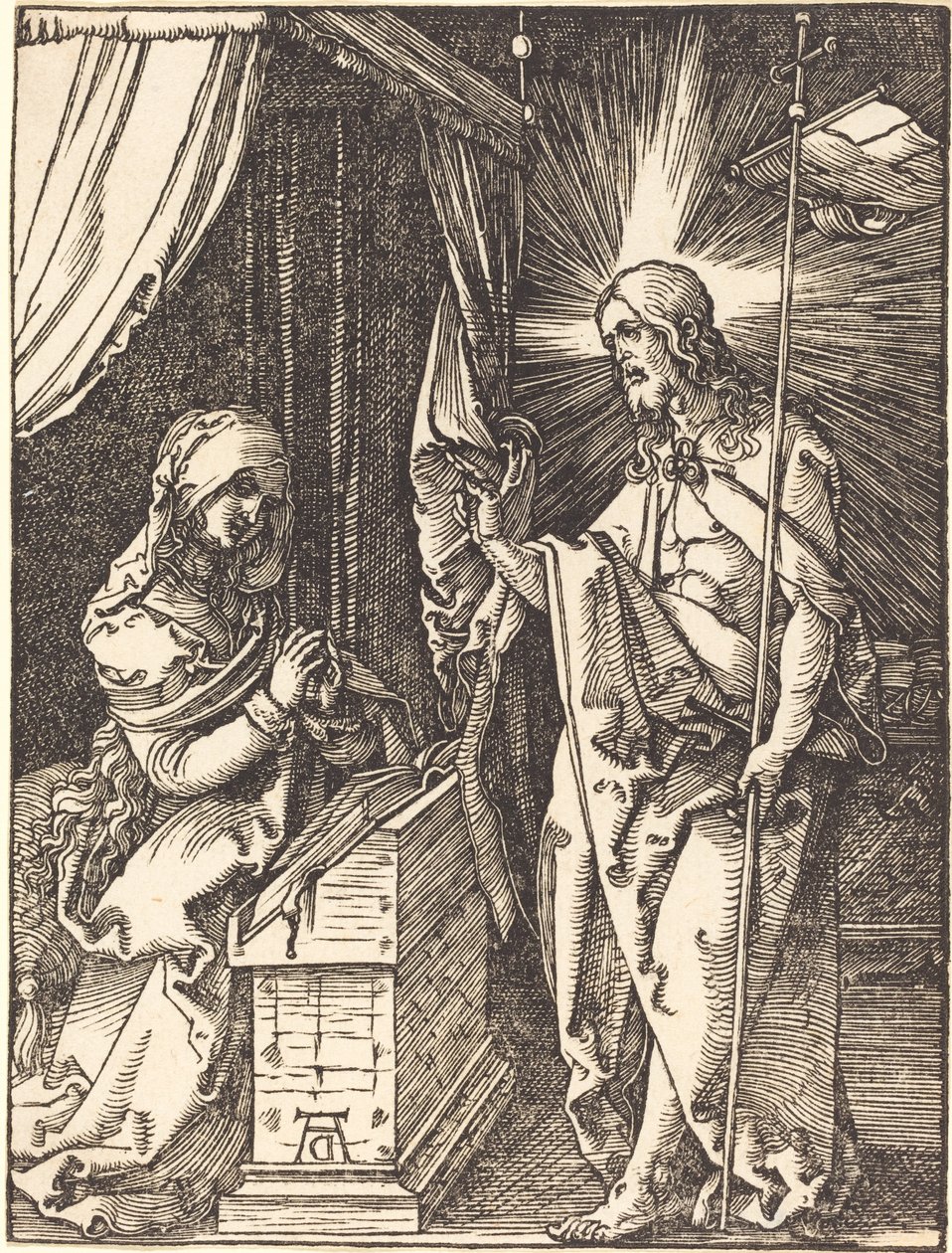 Mesih'in Annesine Görünmesi by Albrecht Dürer